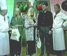 Von links: Franz-Xaver Brkle, Tanja Liebig, Britta von Lojewski, Kreativ-Koch, Frank Buchholz